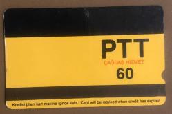 TELEFON KARTI PTT 60 KONTÜR- AMASYA D7-1