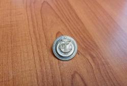OSMANLI DÖNEMİ ASKERİ DENİZCİ DÜĞMESİ ARKASI ESKİ TÜRKÇE YAZILI - ROZET - MADALYA C3861