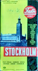 Seyahat Rehberi - Falk Plan STOCKHOLM (1968 Senesi)