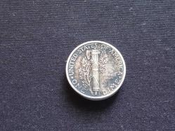 USA; ONE DIME 1943. GÜMÜŞ