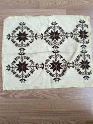 ETAMİN ÜZERİNE KANAVİÇE İŞLEMELİ KIRLENT