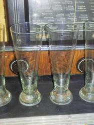 19788-ESKİLERDEN 5 ADET EL YAPIMI LİMONATA BARDAKLARI