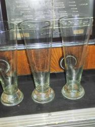 19788-ESKİLERDEN 5 ADET EL YAPIMI LİMONATA BARDAKLARI