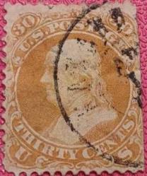 LOT.2 » Amerika 1861 Franklin 30 cent son derece nadir- damgalı