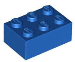 Lego 3002 Tuğla 2x4 (Mavi)