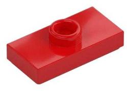 Lego 15573 Plaka Karosu 1x2 1 İçi Boş Çivi (Kırmızı)