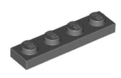 Lego 3710 Plaka 1x4 (Gri)
