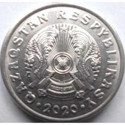 Kazakistan 20 Tenge 2020 - Çil - Yeni Latin Alfabesi Serisi, Nadir Temizlikte.
