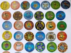 POKEMON ORJİNAL TV TASO SETİ TAM TAKIM 10/10 ÇİL KONDİSYONDA (55 ADET)