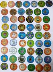 POKEMON ORJİNAL TV TASO SETİ TAM TAKIM 10/10 ÇİL KONDİSYONDA (55 ADET)