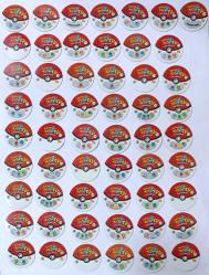 POKEMON ORJİNAL TV TASO SETİ TAM TAKIM 10/10 ÇİL KONDİSYONDA (55 ADET)