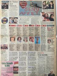 SABAH MELODİ GAZETESİ DOĞUM GÜNÜ HEDİYESİ (Türkish Newspapper)  - 7 ARALIK 1999 -Ahu Tuğba-Hülya Koçyiğit-Ali Kırca- Carmen Miranda-Zeynep K. Pireas-Mehmet Güleryüz-Buket Uzuner-Ayda Ersan Savaş-Hale Pakkın-Emine S. Beder-Sevil Göktürk-Leyla Vural Volkan-Suna Şimşek-Süleyman Turan 78 yıl sonra yeniden!-Seks bombasının anısına müze…-Dönemin en beğenilen kadın oyuncusu-Aksesuar tutkusu-Umuda destek!-Liposhaping-Hediyenin hediyesi-Türkiye’nin en hırçın ve sarsıcı fırçası: Mehmet Güleryüz-Buket Uzuner’den Yeryüzü Portreleri-Günlük burç yorumu-Sofranıza-Ekşili karnabahar yemeği-Anılar-Küçük hanımefendiler-Otizm dedikleri…-Sana borcum yok devlet!-Bir Yudum Aşık Mahsuni-Prensin Okul Yılları-Cesaret Kanatları-Deniz Harekatı-Temel’den Şirin’e mesaj Beni Affet-Evliliğe Adım Adım-Ne Yaşa Ne File-Fakir Milyoner-Telekritik Gereği Düşünüldü… Süleyman Turan-