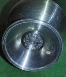 9446-DRAGON PEWTWE DAMGALI GÜMÜŞ KAPLAMA METAL VAZO