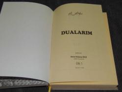 DUALARIM -RESAİL-İ AHMEDİYYE(1)- AHMET MAHMUT ÜNLÜ-CÜBBELİ HOCAEFENDİ  - DİLA YAYINCILIK CİLTLİ BÜYÜK BOY 440 SAYFA SIFIR KİTAPTIR