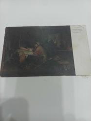 PC RUSSIAN ARTIST SIGNED AT THE SICK BED S. LEMOCH