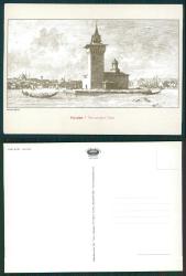 KIZ KULESİ   Gravürler no:1 Temalı KARTPOSTAL - Babtiste Hilair  Yaba Kart 10,5x14,5 CM