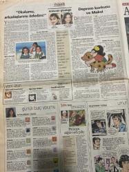 SABAH BAYAN GAZETESİ DOĞUM GÜNÜ HEDİYESİ (Turkish Newspapper)  - 7 EYLÜL 1999 -Sevil Göktürk-Leyla Vural Volkan-Burcu kılıç-dersimiz psikoloji-Burcu kılıç-Elif Ergu-mimoza dergisi-artık doğal modeller moda-Derya Yıldız-Sevil Göktürk-okuluma arkadaşlarımı özledim-ayda Ersan Savaş-Süleyman Turan-patlıcan Sürmeli piliç tarifi-Emine Beder-Kaçıklar zor durumda-Melih Kibar-Uğur Dündar-Şafak Karaman-Esra balamir-Esra Ceyhan-Fatma Girik-Hülya Koçyiğit-Ali kırca-Müjde Ar-Orhan Uğuroğlu