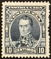 +++ VENEZUELLA FİSKAL , SIMON BOLIVAR        1904     10C  - DAMGALI
