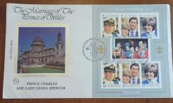 LOT.10 » 1981 GUERNSEY KRALİYET DÜĞÜNÜ İPEK BASKI FDC