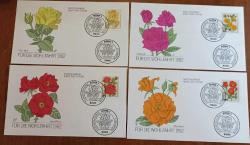 LOT.5 » 1982 ALMANYA ÇİÇEKLER TEMALI TAM TAKIM FDC