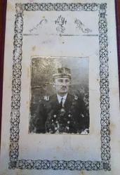 LOT.1 » OSMANLI DONANMA SUBAYI FOTOĞRAFI DERİ KAPLI KARTON ÜZERİNDE