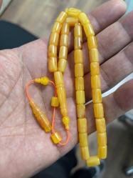 Orijinal eski amerikan Miskevi kapı kulu objeden multikolor katalin tespih