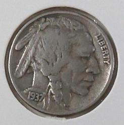 1937 ABD 5 CENTS(MANDA NİKELİ) ORİJİNAL MADENİ PARASI M3AAA1D ÇOK NADİRDİR