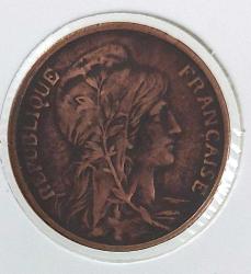 1916 FRANSA 5 FRANSIZ FRANGI (CENTİM) ORİJİNAL BRONZ MADENİ PARASI OOO2ÜÜ1 ÇOK NADİRDİR