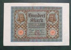 Almanya 1920 100 Mark Çil altı