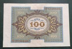 Almanya 1920 100 Mark Çil altı