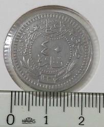 OSMANLI 1327-4 MEHMED REŞAT 40 PARA ÇİLALTI NADİRDİR DD2İİİ1