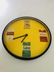 Eski dönem Camel Winston salem Monte Carlo sigara reklamlı duvar saati