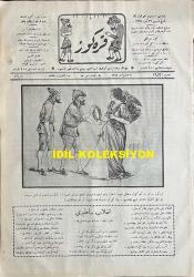 Osmanlıca Karagöz Mizah Dergisi-Gazetesi, Orijinal Dönem Basım, (Ottoman Magazine-Newspaper-Journal Illustré Cara-Gueuz) - 15 Aralık 1923 - Sayı: 1643 - Hicri: 7 Cemaziyelevvel 1342 - Rumi: 15 Kanun-i Evvel 1339 - Karikatür: 