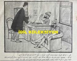 Osmanlıca Karagöz Mizah Dergisi-Gazetesi, Orijinal Dönem Basım, (Ottoman Magazine-Newspaper-Journal Illustré Cara-Gueuz) - 15 Aralık 1923 - Sayı: 1643 - Hicri: 7 Cemaziyelevvel 1342 - Rumi: 15 Kanun-i Evvel 1339 - Karikatür: 