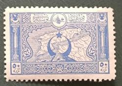 Osmanlı Dönemi 1917 Çanakkale görsel 50 para Damgasız