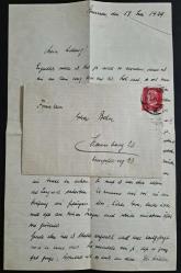 ALMANYA REİCH DÖNEM KLASİK MEKTUPLU ZARF. BREMEN'DEN, HAMBURG'A GÖNDERİLMİŞ. 17.07.1929