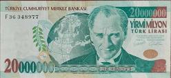 20 Milyon Türk Lirası İyi Kondüsyonda ÇÇT+