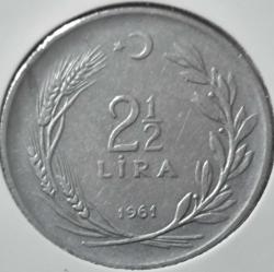 2 1/2 LİRA 1961