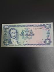 1994 yılına ait Jamaika 10 Dolar banknotu