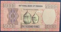 RWANDA.(RUANDA) 5000 FRANG 2014 ÇİL.KAĞIT  PARA