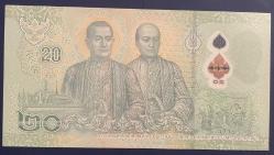 TAYLAND 20  BAHT POLİMER.ÇİL  PARA.