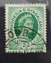 İngiliz sömürgesi Rodezya&Nyassaland - damgalı