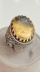 925 AYAR GÜMÜŞ DAMLA KEHRİBAR