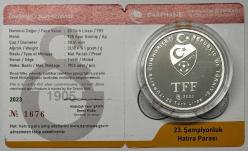 2023 Galatasaray 23. Şampiyonluk 925 Ayar Gümüş Hatıra Parası Sertifikalı