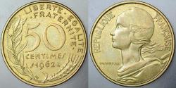 FRANSA 50 CENTİMES 1962 km 939.1 AZ ÇIKAR.