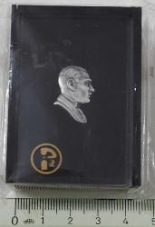 DARPHANE BASKISI ATATÜRK ROZETİ BRONZ ÜSTÜ GÜMÜŞ KAPLAMA  ORİJİNAL KUTUSUNDA A1T1AA1 ÇOK NADİRDİR