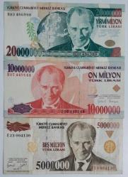 7 Emisyon 5 10 20milyon  3lü Set