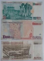 7 Emisyon 5 10 20milyon  3lü Set