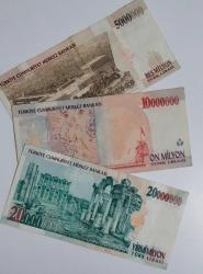 7 Emisyon 5 10 20milyon  3lü Set