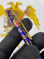 Yazının Asaleti: El İşçiliği Fransız Cloisonné Koleksiyonluk Mineli Tükenmez Kalem